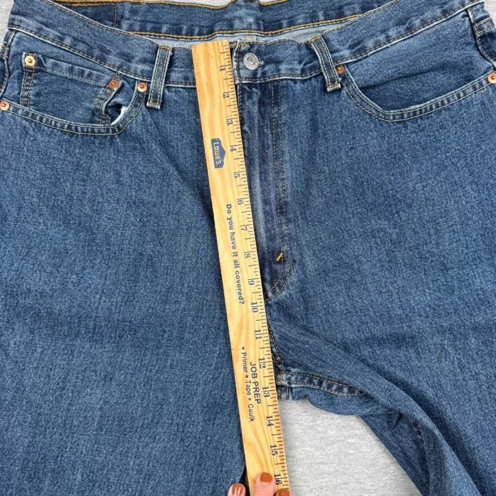 Levis 550 Relaxed Fit Tapered Leg Blue Denim Jeans Mens 38x30 (36x29 Medium Wash